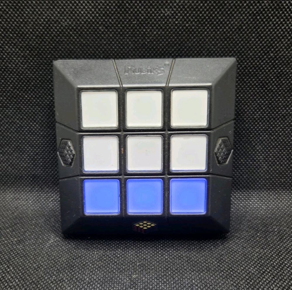 Rubik’s Slide Electronic Puzzle Game Cube Challenge Handheld Game Tested Working